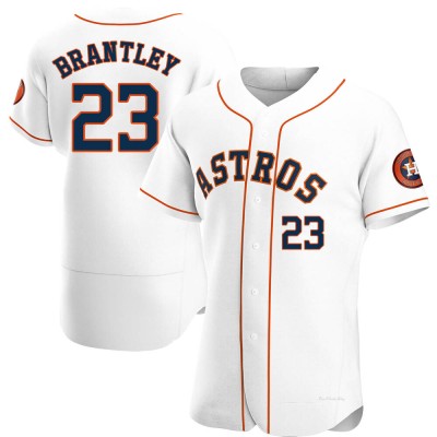 Men's Michael Brantley Houston Astros Authentic White Home Jersey