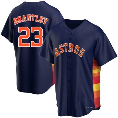 Men's Michael Brantley Houston Astros Replica Navy Alternate Jersey