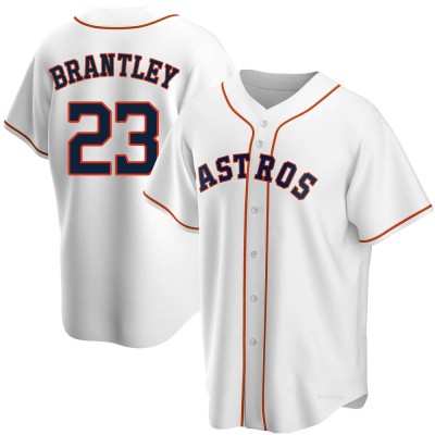 Men's Michael Brantley Houston Astros Replica White Home Jersey