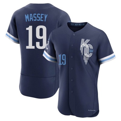 Men's Michael Massey Kansas City Royals Authentic Navy 2022 City Connect Jersey