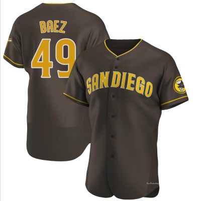 Men's Michel Baez San Diego Padres Authentic Brown Road Jersey