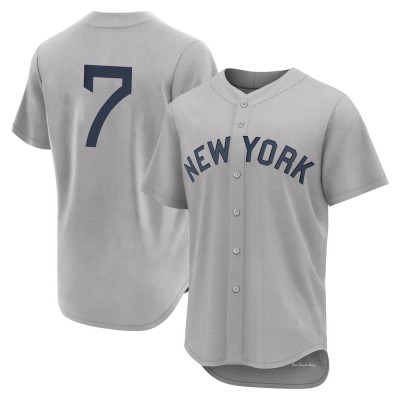 Men's Mickey Mantle New York Yankees Authentic Gray 2021 Field of Dreams Jersey