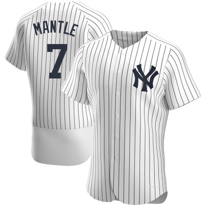 Men's Mickey Mantle New York Yankees Authentic White Home Jersey