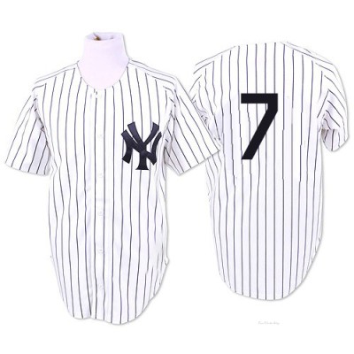 Men's Mickey Mantle New York Yankees Replica White 1951 Throwback Jersey