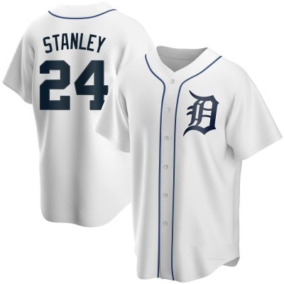 Men's Mickey Stanley Detroit Tigers Replica White Home Jersey