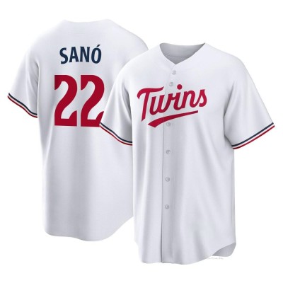 Men's Miguel Sano Minnesota Twins Replica White Home Jersey