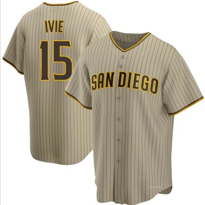 Men's Mike Ivie San Diego Padres Replica Sand/Brown Alternate Jersey