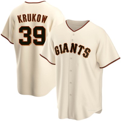 Men's Mike Krukow San Francisco Giants Replica Cream Home Jersey