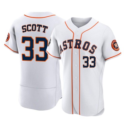 Men's Mike Scott Houston Astros Authentic White 2022 World Series Home Jersey