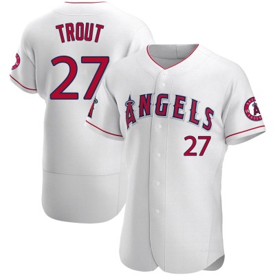 Men's Mike Trout Los Angeles Angels Authentic White Jersey