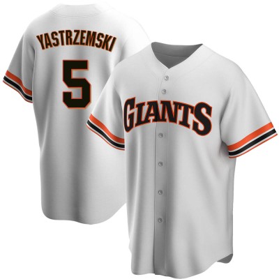 Men's Mike Yastrzemski San Francisco Giants Replica White Home Cooperstown Collection Jersey