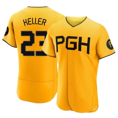 Men's Mitch Keller Pittsburgh Pirates Authentic Gold 2023 City Connect Jersey