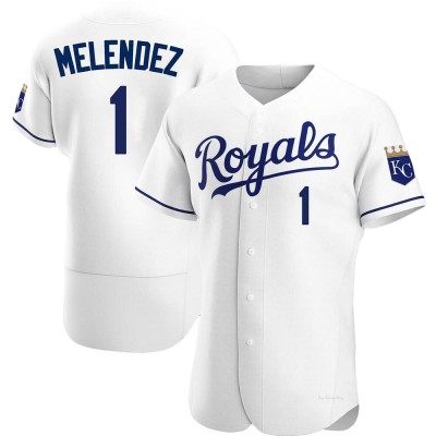 Men's MJ Melendez Kansas City Royals Authentic White Home Jersey