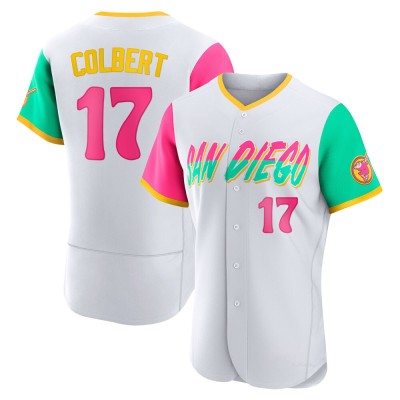 Men's Nate Colbert San Diego Padres Authentic White 2022 City Connect Jersey