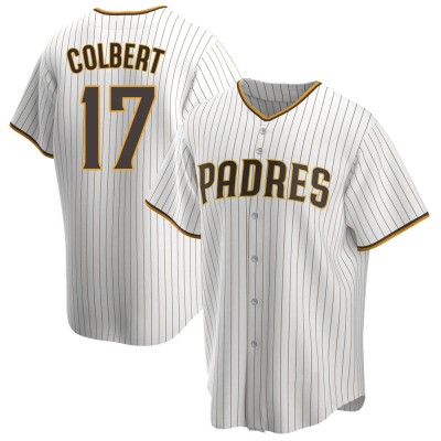 Men's Nate Colbert San Diego Padres Replica White/Brown Home Jersey