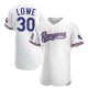 Men's Nathaniel Lowe Texas Rangers Authentic White Home Jersey