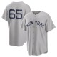 Men's Nestor Cortes New York Yankees Replica Gray 2021 Field of Dreams Jersey