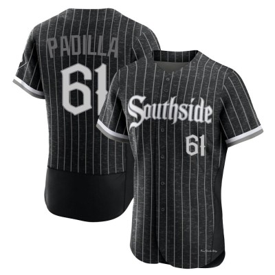 Men's Nicholas Padilla Chicago White Sox Authentic Black 2021 City Connect Jersey