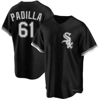 Men's Nicholas Padilla Chicago White Sox Replica Black Alternate Jersey