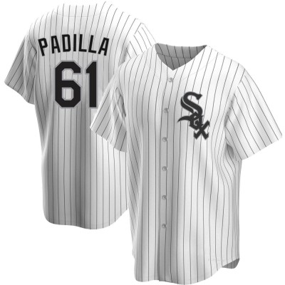 Men's Nicholas Padilla Chicago White Sox Replica White Home Jersey