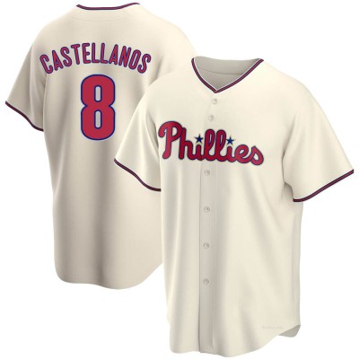 Men's Nick Castellanos Philadelphia Phillies Replica Cream Alternate Jersey