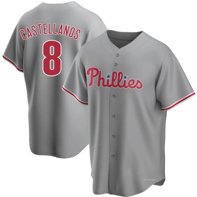 Men's Nick Castellanos Philadelphia Phillies Replica Gray Road Jersey