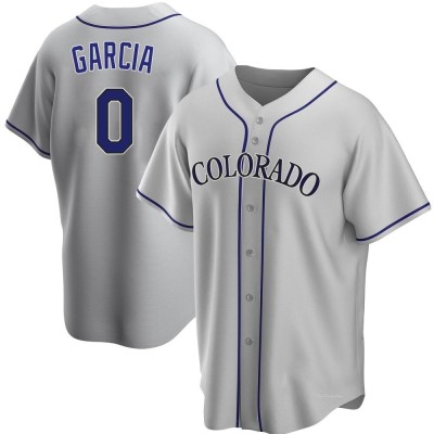 Men's Nick Garcia Colorado Rockies Replica Gray Road Jersey