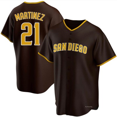 Men's Nick Martinez San Diego Padres Replica Brown Road Jersey