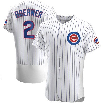 Men's Nico Hoerner Chicago Cubs Authentic White Home Jersey