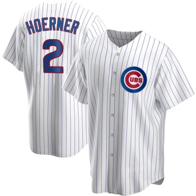 Men's Nico Hoerner Chicago Cubs Replica White Home Jersey