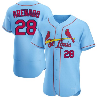 Men's Nolan Arenado St. Louis Cardinals Authentic Light Blue Alternate Jersey