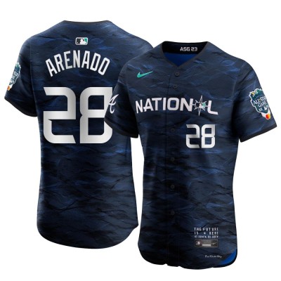 Men's Nolan Arenado St. Louis Cardinals Elite Royal National League Game Vapor Premier 2023 All-Star Jersey