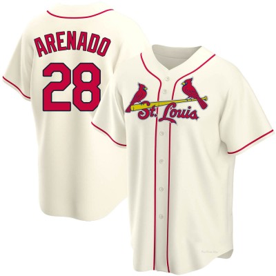 Men's Nolan Arenado St. Louis Cardinals Replica Cream Alternate Jersey