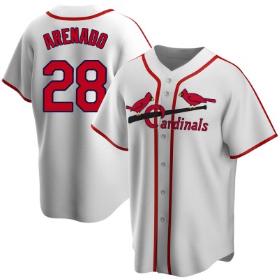 Men's Nolan Arenado St. Louis Cardinals White Home Cooperstown Collection Jersey