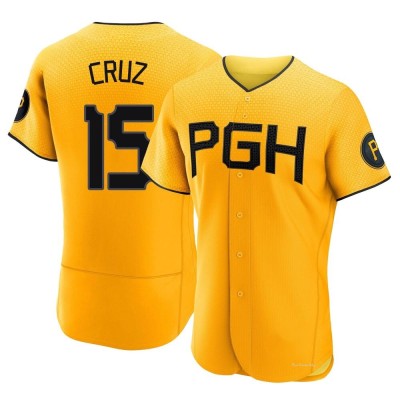 Men's Oneil Cruz Pittsburgh Pirates Authentic Gold 2023 City Connect Jersey