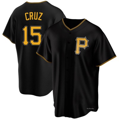 Men's Oneil Cruz Pittsburgh Pirates Replica Black Alternate Jersey