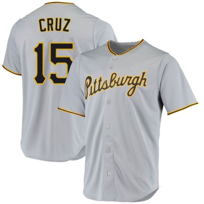 Men's Oneil Cruz Pittsburgh Pirates Replica Gray Road Jersey