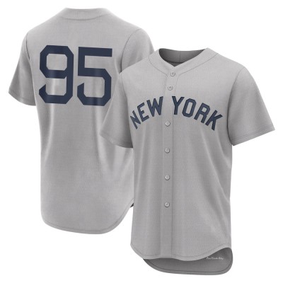 Men's Oswaldo Cabrera New York Yankees Authentic Gray 2021 Field of Dreams Jersey