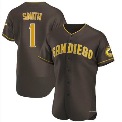 Men's Ozzie Smith San Diego Padres Authentic Brown Road Jersey