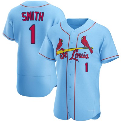 Men's Ozzie Smith St. Louis Cardinals Authentic Light Blue Alternate Jersey