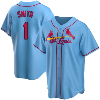 Men's Ozzie Smith St. Louis Cardinals Replica Light Blue Alternate Jersey