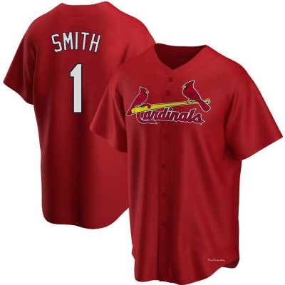 Men's Ozzie Smith St. Louis Cardinals Replica Red Alternate Jersey