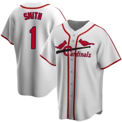 Men's Ozzie Smith St. Louis Cardinals White Home Cooperstown Collection Jersey