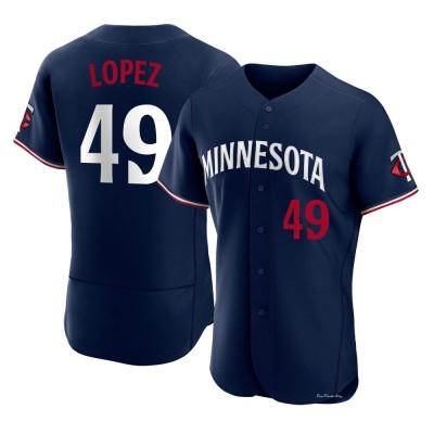 Men's Pablo Lopez Minnesota Twins Authentic Navy Alternate Jersey