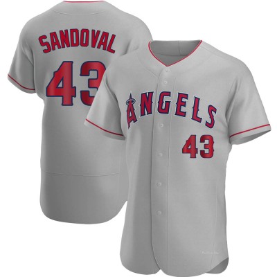 Men's Patrick Sandoval Los Angeles Angels Authentic Gray Road Jersey