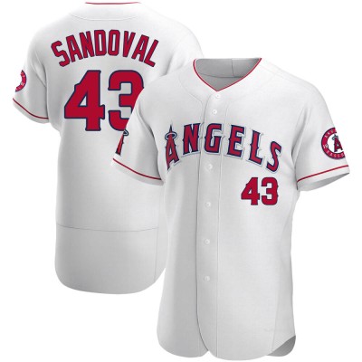 Men's Patrick Sandoval Los Angeles Angels Authentic White Jersey