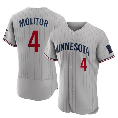 Men's Paul Molitor Minnesota Twins Authentic Gray Road Jersey