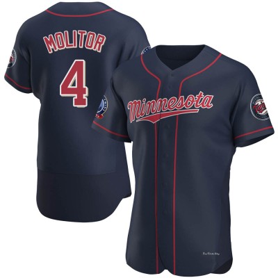 Men's Paul Molitor Minnesota Twins Authentic Navy Alternate 60th Season Jersey