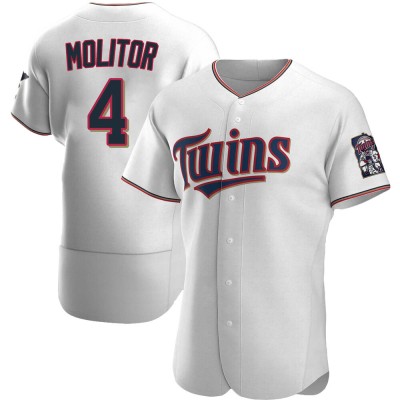 Men's Paul Molitor Minnesota Twins Authentic White Home Jersey