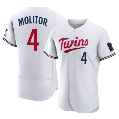 Men's Paul Molitor Minnesota Twins Authentic White Home Jersey